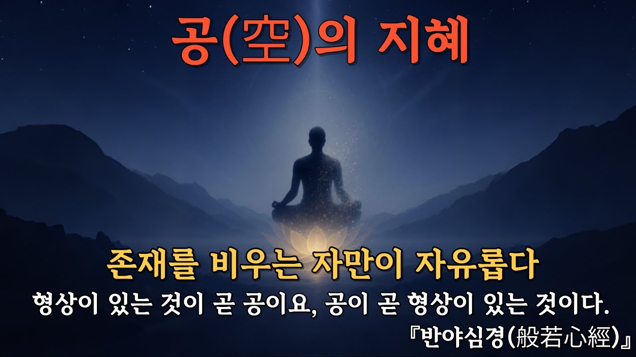 공(空)의 지혜 | 존재를 비우는 자만이 자유롭다 | 부처님 가르침