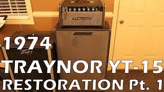 Video thumbnail for Traynor YT-15 Restoration Pt 1 by The Bassment