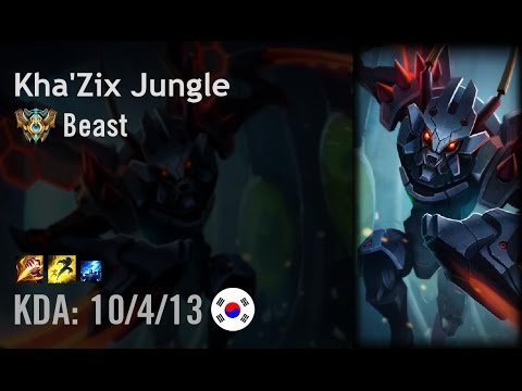 Kha'Zix Jungle vs Elise - Beast - KR Challenger Patch 6.9
