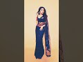Bong Crush Saree Navel