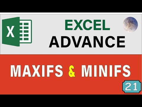 Using MAXIFS and MINIFS Functions In Excel 👉 Advanced Excel Formula Tips and Tricks 2020 Video