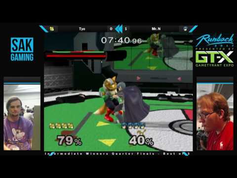 Runback 2017 Int. Winners Quarters - Tyo (Fox) vs Mr. N (Marth)
