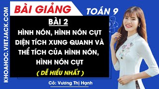 Các công thức khối nón và cách vận dụng giải bài tập