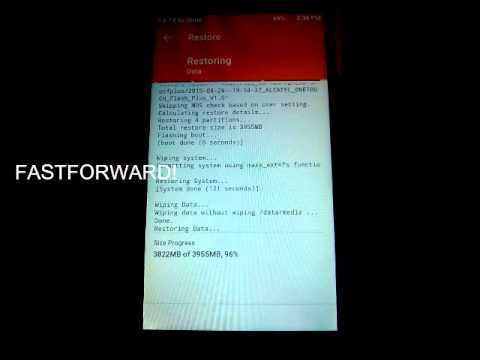 Restoring Backup thru Recovery