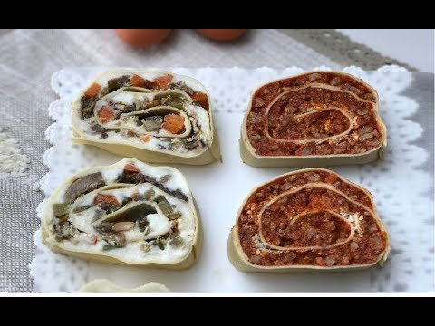 Girelle di pasta VEGETARIANE e alla BOLOGNESE - Un primo piatto squisito e delizioso