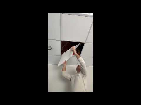 2'x2' White Plastic Perforated tile, .375in. Perforations