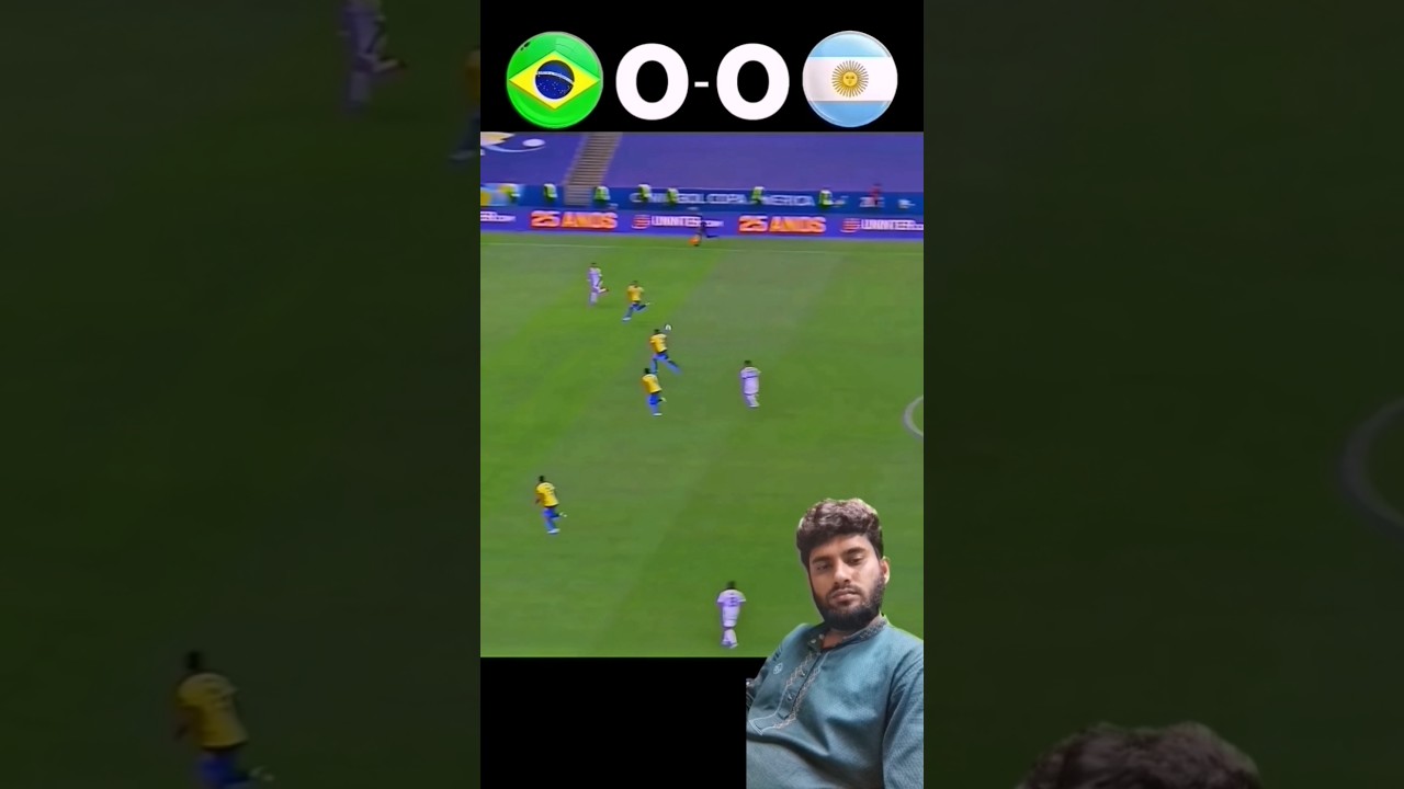 Brazil vs Argentina copa America 2021 #shorts