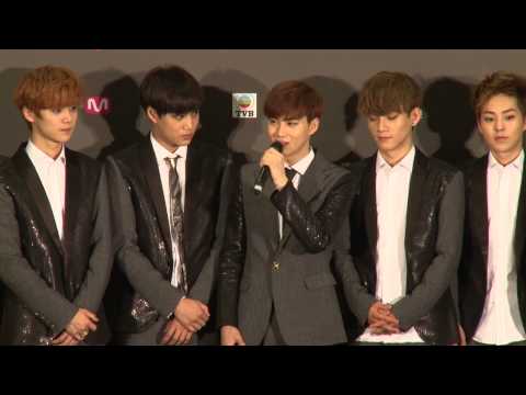 EXO MAMA 2013 Grand Prize Press Conference (KOR/ENG)