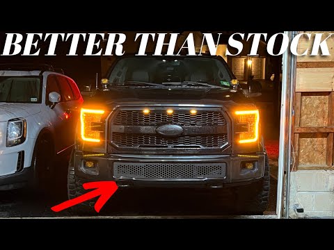 Ford F150 Putco Lower Grille Install + Quick Garage Build Update!