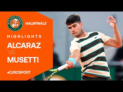 Carlos Alcaraz - Lorenzo Musetti | Highlights XXL deutsch | Halbfinale | French Open 2025