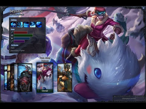 Poro Rider Sejuani Skin Spotlight Gameplay 1080p HD League Of Legends