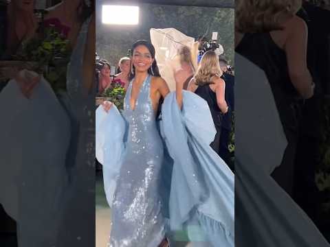 Rachel Zegler Showcases Dior Baby Blue Dress At 2024 Met Gala | Billboard