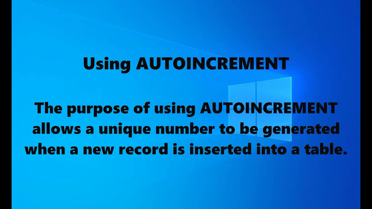 How to use Autoincrement using SQLite