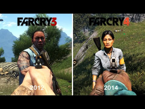 Far Cry 3 vs Far Cry 4 - Physics and Details Comparison
