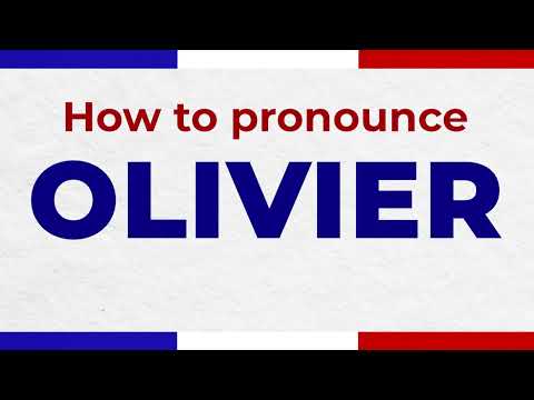 How to Pronounce OLIVIER In French correctly | French Pronunciation