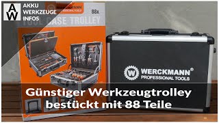 Günstiger Werkzeugtrolley bestückt mit 88 Teile