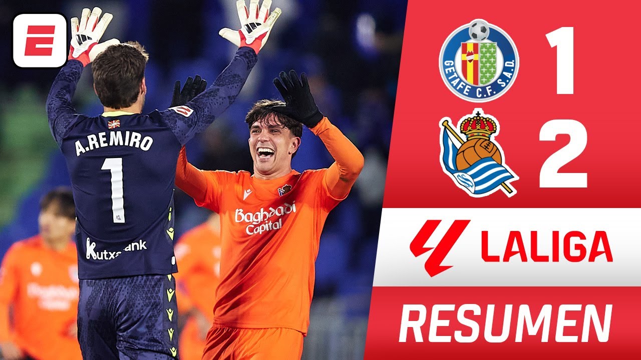 ¡LOCURA DE FINAL! REAL SOCIEDAD TRIUNFÓ en el último suspiro vs GETAFE con gol de Aramburu | La Liga
