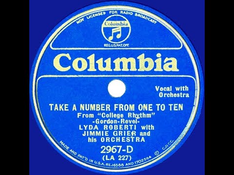 1934 Lyda Roberti & Jimmie Grier Orch. - Take A Number From One To Ten