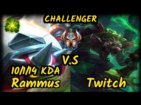 UP LeChase (RAMMUS) vs TWITCH - 10/1/14 KDA JUNGLE CHALLENGER GAMEPLAY - BR