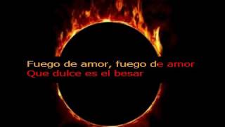Fuego de amor (Ring of Fire - Johnny Cash) - Karaoke - (letras en Español)