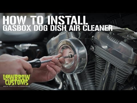 The Gasbox Dog Dish Air Cleaner install Sku #003868 Sku #003867