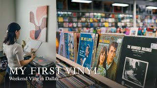 【アメリカ生活】初めてのレコード探しと心地いい時間🌿 | テキサス暮らしの夫婦の週末