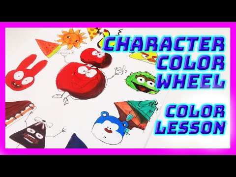CHARACTER COLOR WHEEL | Learn about making your own colors with primary colors