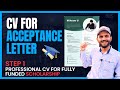 How to Make Professional CV For Acceptance letter || Step 1 || China Scholarship CSC 2024 -2025