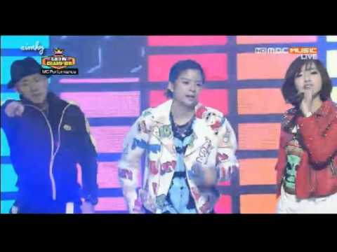 130130 MC T-ara Eunjung and F(x) Amber Special Stage Show!Champion