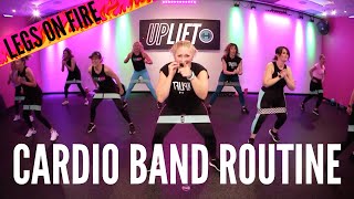 Bend Ova by Lil Jon.  Cardio Band Routine