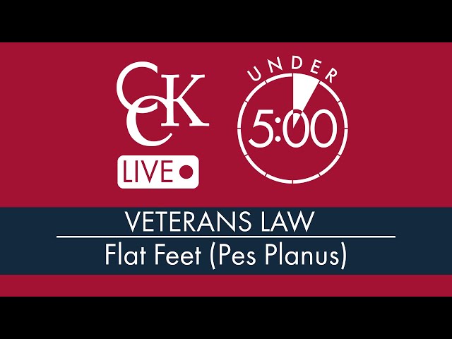 Flat Feet VA Disability Ratings (Pes Planus)