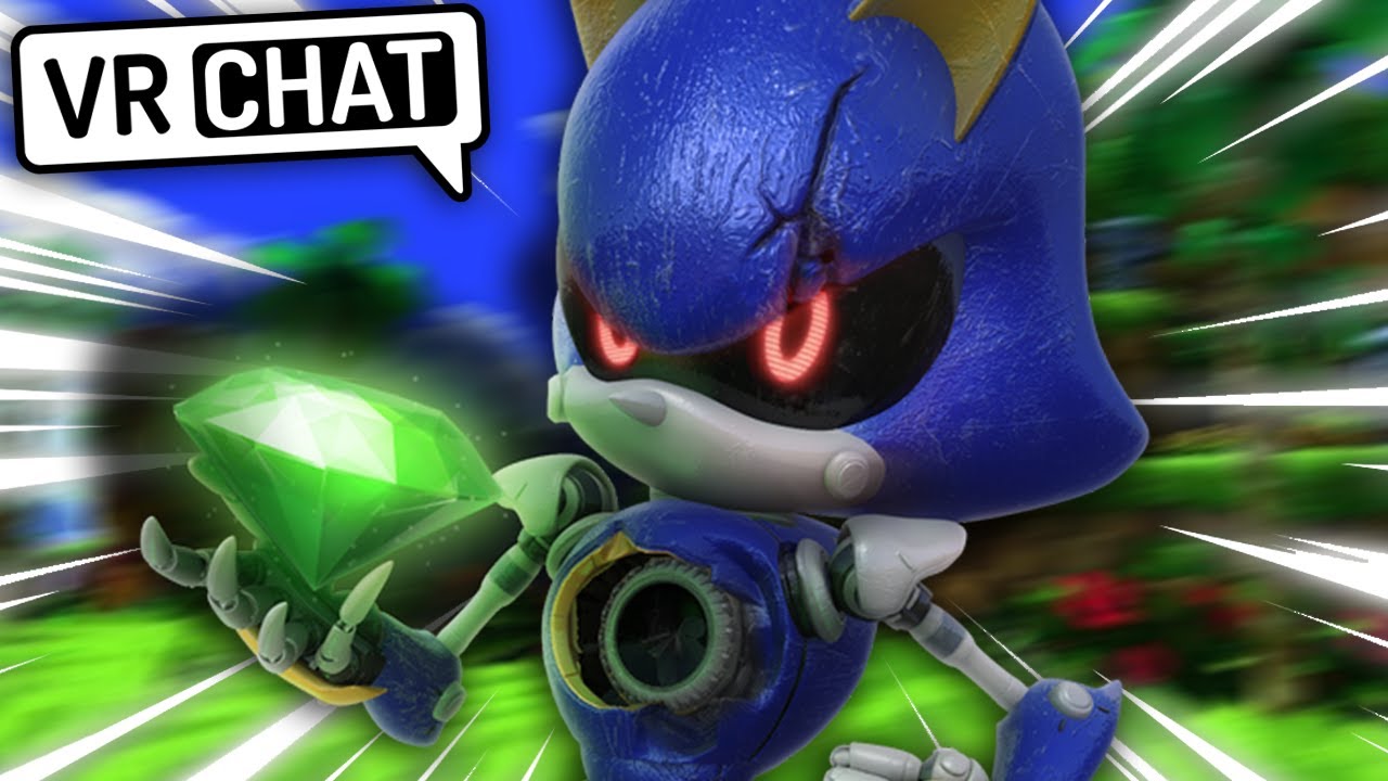 Metal Sonic Finding all the Chaos Emeralds in VRCHAT