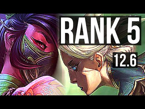 AKALI vs CAMILLE (TOP) | Rank 5, 6/2/6 | KR Challenger | 12.6