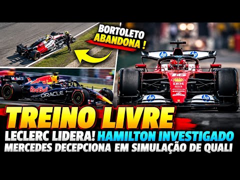 LECLERC LIDERA, HAMILTON INVESTIGADO, VERSTAPPEN COM MELHOR RITMO E MERCEDES SOFRE COM MACIOS | F1