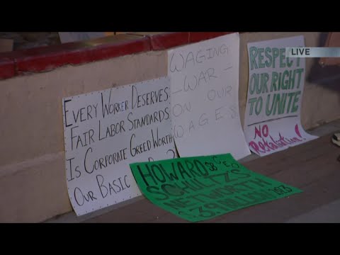 Starbucks employees strike for the "Right to Unite"