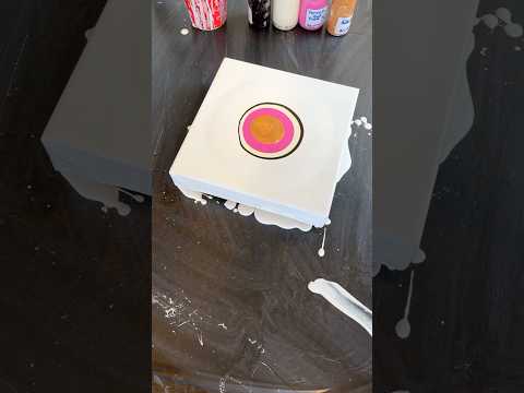 Splash Of Pink | Fluid Painting | Dutch Pour