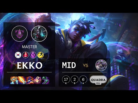Ekko Mid vs Kassadin - KR Master Patch 11.8