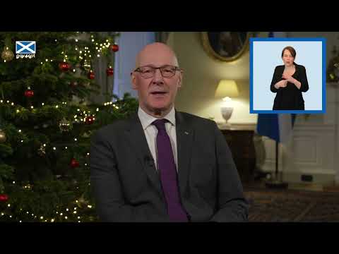 First Minister, John Swinney, wishes everyone a happy Christmas