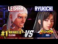 SF6 LESHAR 1 Ranked Elena Vs RYUKICHI Mai High Level Gameplay