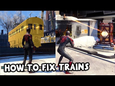 Harlem Trains Out of Service Spiderman Miles Morales - How to Fix and Connect The Generator to Relay