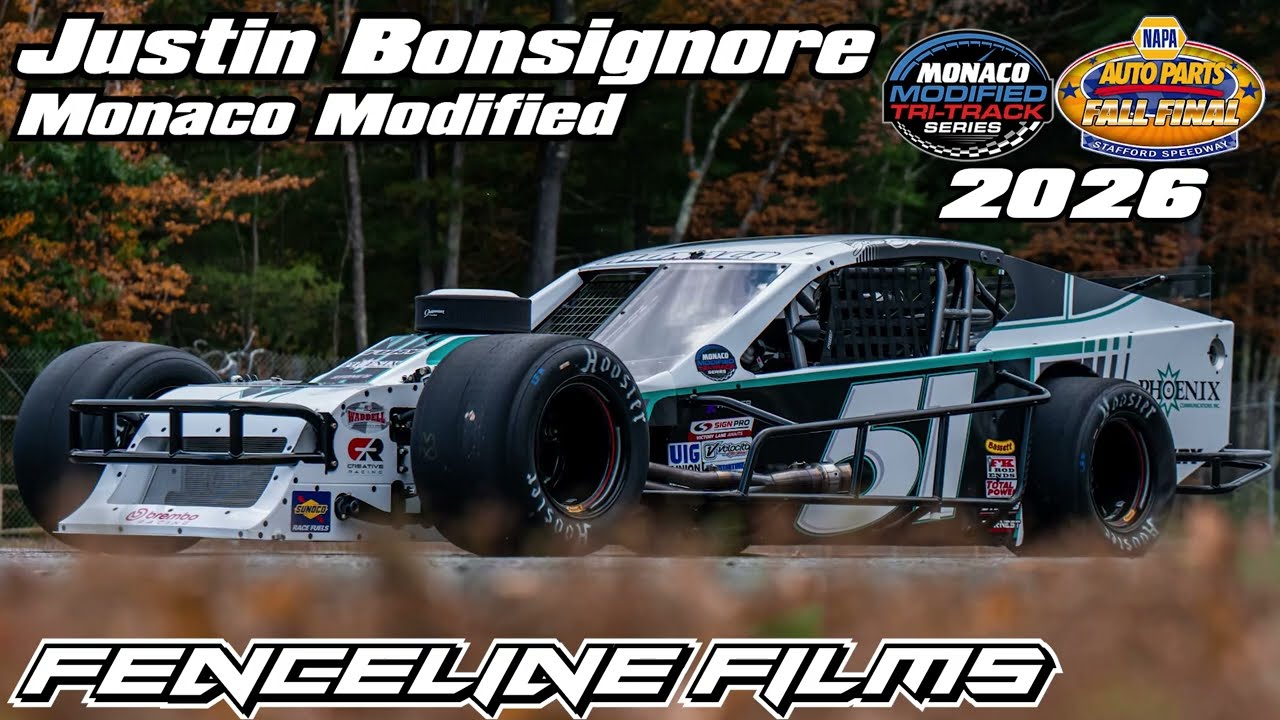 Justin Bonsignore Monaco Tri Track Modified Napa Auto Parts Fall Final Stafford Speedway 2026