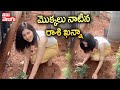 Rashi Khanna Planting Trees In Part Of Green India Challenge GreenIndiaChallenge Tolivelugu TV