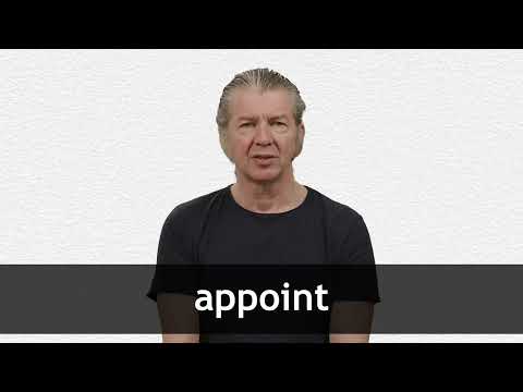 APPOINT definition and meaning | Collins English Dictionary