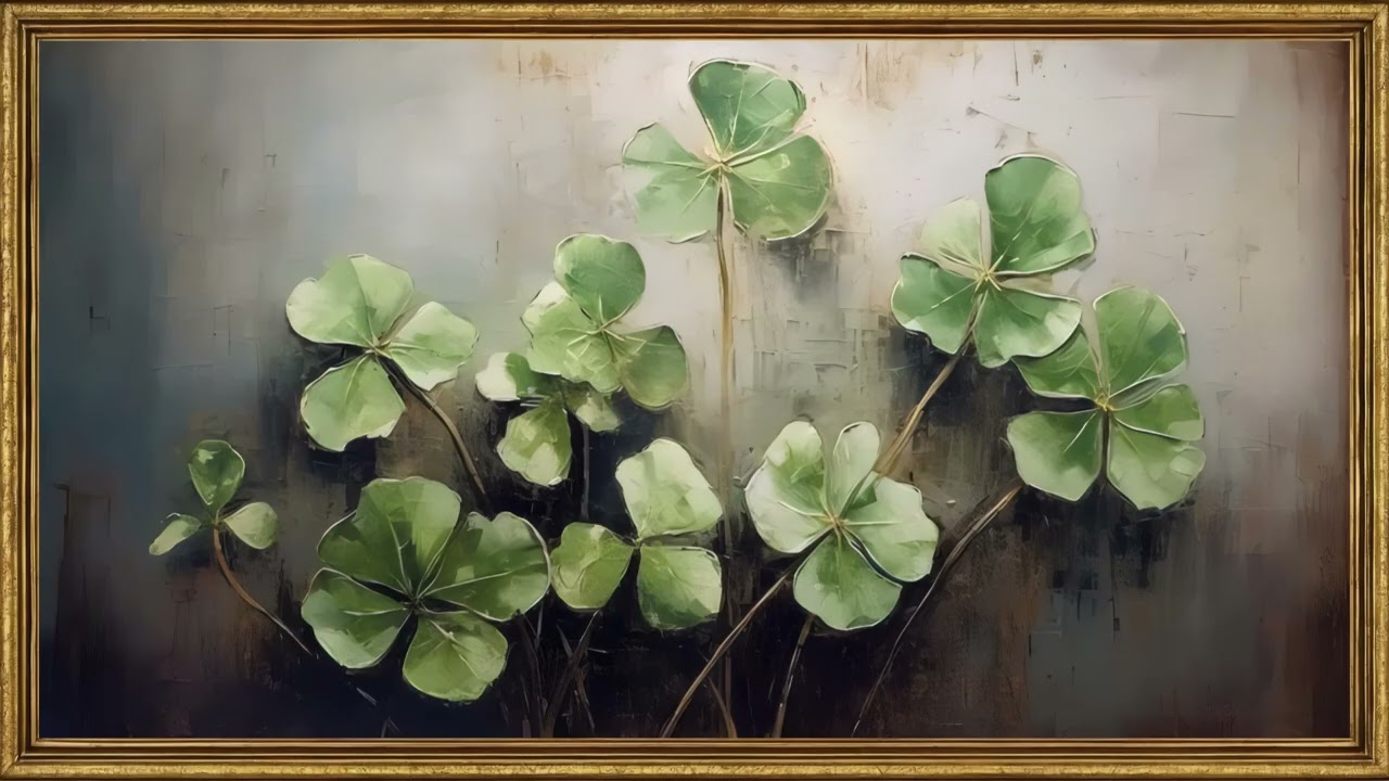 SHAMROCK SEASON | FRAMED TV ART WALLPAPER SCREENSAVER BACKGROUND | 2 HRS