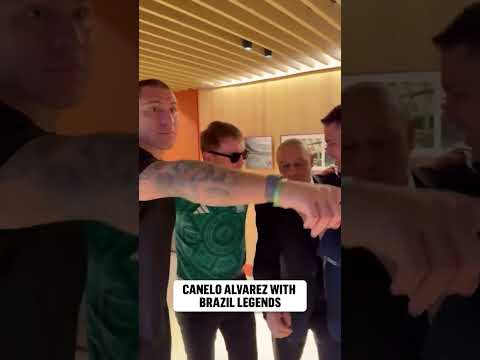 Canelo, Ronaldo, and Roberto Carlos show off their hardware
