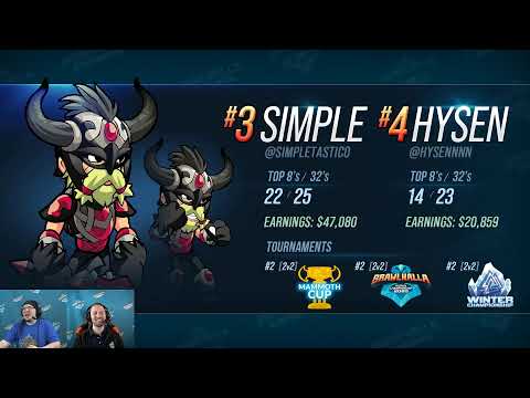 The dev stream of the esports for the Brawlhalla gg