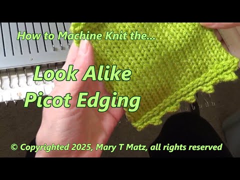 So stricken Sie die Picot-Einfassung mit der Maschine