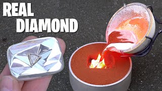 Casting REAL Diamond YouTube Play Button Mp4 3GP & Mp3