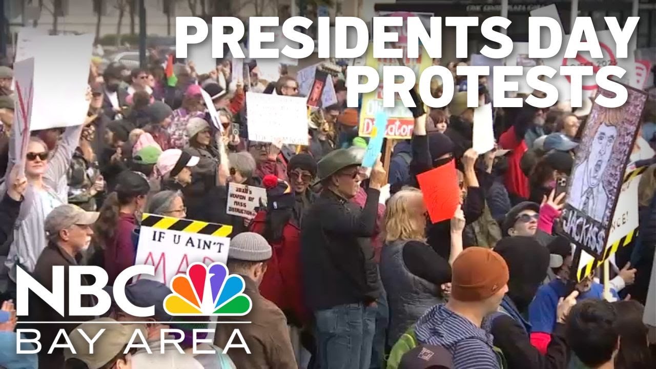 Presidents Day protests against Trump, Musk held in San Francisco