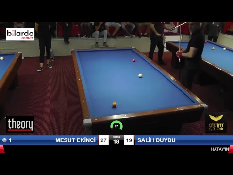 MESUT EKİNCİ & SALİH DUYDU Bilardo Maçı - HATAYIN ANVATANA KATILIŞ KUPASI-3. Tur